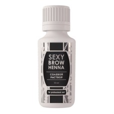 Раствор солевой для очищения ресниц и бровей Sexy Brow Henna,30ml  обезжириватель