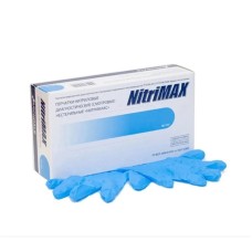 XS, Перчатки NitriMax, 100 шт / 50 пар, Нитрил, голубые